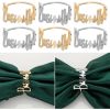 6/12Pcs Alloy Letters Napkin Rings Fashion Blessing Bismilah