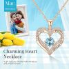 18K Rose Gold Necklaces for Women Birthday