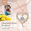 18K Rose Gold Necklaces for Women Birthday