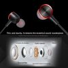 Headset wired headset sports in-ear moving coil with mic earbud