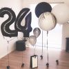 1PCS 32inch Black Number Foil Balloons Decorations