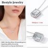 Sparkling 925 Sterling Silver Birthstone Necklaces for Women
