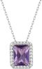 Sparkling 925 Sterling Silver Birthstone Necklaces for Women
