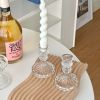 Glass Candle Holder Candlestick Wedding Centerpiece