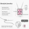 Sparkling 925 Sterling Silver Birthstone Necklaces for Women