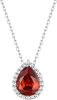 Sparkling 925 Sterling Silver Birthstone Necklaces for Women