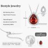 Sparkling 925 Sterling Silver Birthstone Necklaces for Women