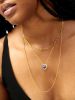 Sparkling 925 Sterling Silver Birthstone Necklaces for Women
