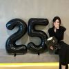1PCS 32inch Black Number Foil Balloons Decorations