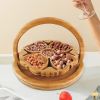 Bamboo Foldable Fruit Storage Gift Basket.