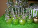 32 PCS Bling Candy Apple Bamboo Sticks