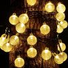 39ft 100 Big Bulb Solar Crystal Ball; Bubble Light String