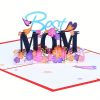 Greeting Card; With Blank Envelope And Message Card; BEST MOM