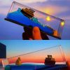 Cruise Ship Fluid Drift Bottle Decoration Desktop