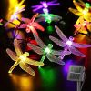 Solar Dragonfly String Lights Waterproof 20 LEDs