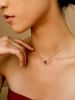 Sparkling 925 Sterling Silver Birthstone Necklaces for Women