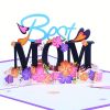 Greeting Card; With Blank Envelope And Message Card; BEST MOM