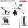 5 Core Tripod Mic Stand Floor Adjustable 18 to 72 Inches