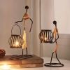 1pc Vintage Western Candle Holder - Bamboo Shaped Lamp Ornament for Anniversary