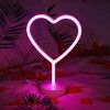 Neon Heart Light LED Neon Signs Night Light Room Decor