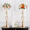 New Luxury Metal Candle Holders, Flowers Vase Table Centerpieces Wedding