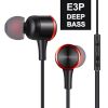 Headset wired headset sports in-ear moving coil with mic earbud