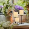 3Pcs Metal Candle Holders Table Centerpieces Wedding Part Decor