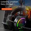 Wired Overhead Headset, Gaming, RGB Microphone Headset